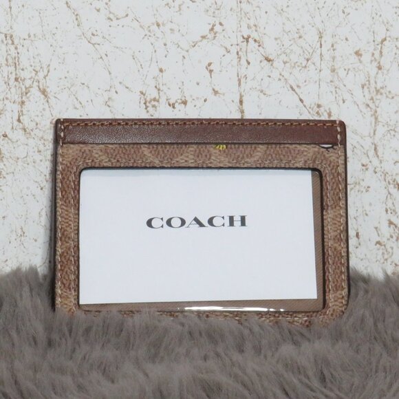 Coach Snoopy Slim Card Case (Tan) - Picture 2 of 3